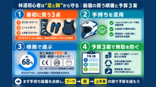 林道ツーリング初心者が最初に揃える装備の選び方｜予算3案と買う順番 